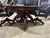 Mid-Century Modern Hillsdale Home Dark Wood and Leather Game Table With Chairs For Sale - Image 3 of 9