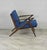 Iconic Danish Modern "Z Chair" By Poul Jensen For Selig. Upholstered In A Blue Knoll Textiles "Dottie" Fabric. Item Is...