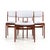 Erik Buch Mid Century Danish Teak Dining Chairs - Set of 4 Each chair measures: 19.75 wide x 22 deep x 31 inches high,...