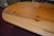 Sand Vintage Heavy Pine Wood Irish Wake Table Drop Leaf Long Oval Dining Kitchen Farmhouse Work For Sale - Image 8 of 13