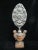 Italian 19thc Ornate Brass & Wood Flambeau Altar Candle Reflector Pair For Sale - Image 11 of 11