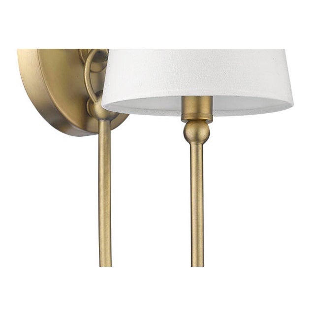 Traditional Signature 1 Light Sconce, Antique Brass For Sale - Image 3 of 6