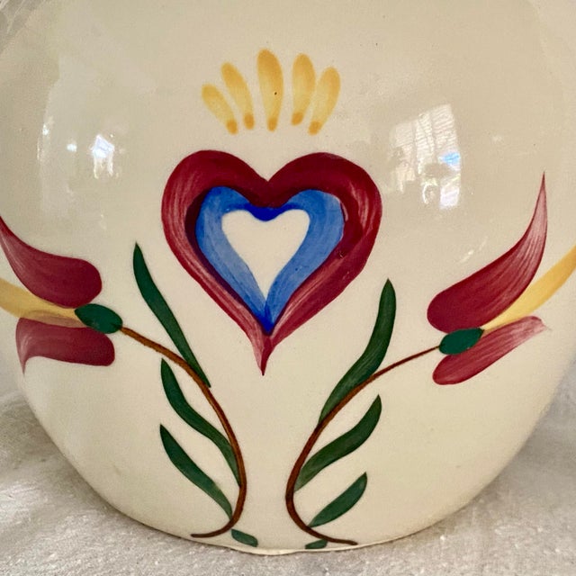 Folk Art Shawnee Pottery Pennsylvania Dutch Cookie Jar For Sale - Image 3 of 10