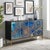 The Eclipta Sideboard makes a statement with its rich, starry dark foundation, grounded by a sleek modern base in a...