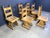 Brutalist Oak Dining Chairs, 1960s, Set of 6 For Sale - Image 6 of 11