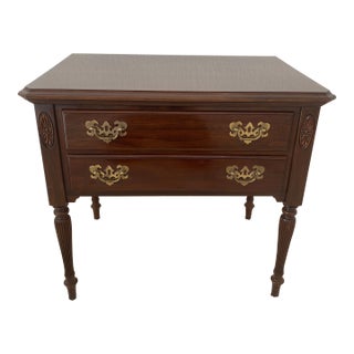 Late 20th Century Ethan Allen Georgian Court Cherry Night Table For Sale