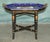 Stamped Cobalt Blue Porcelain and Gilt Metal Tray Table, 2000 For Sale - Image 16 of 18
