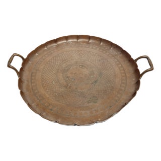 Polish Guilloched Tray from Handelsmann, 1890s For Sale