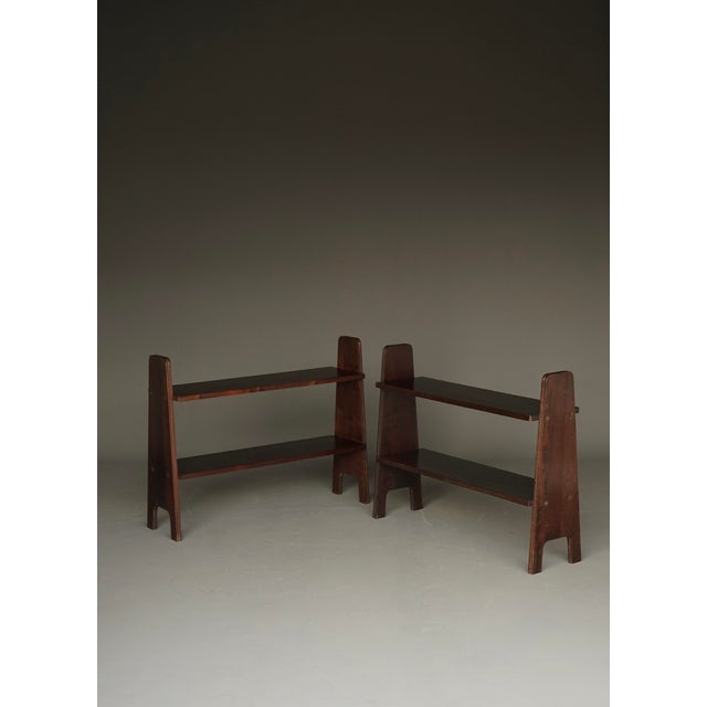 Mid-Century Freestanding Stackable Book Shelves, 1950s, Set of 2 For Sale - Image 18 of 18