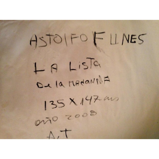 Astolfo Funes, Madonna's List, 2008, Acrylic on Canvas For Sale - Image 3 of 7