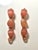 1970s Peach Lucite Long Dangle Drop Earrings - Set of 2 For Sale - Image 6 of 8