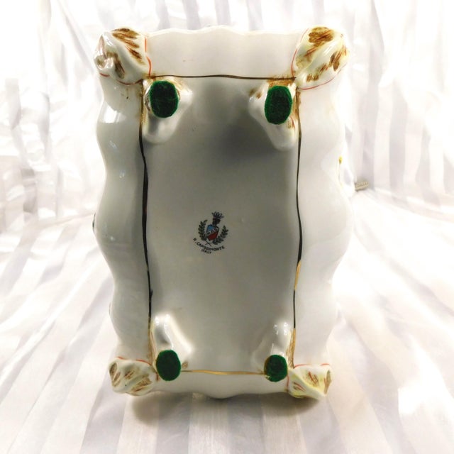 1930s Capodiamonte Large Hinged Lid Trinket Dish For Sale In San Francisco - Image 6 of 8