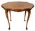 English 20th C Queen Anne Style "Turtle" Form Top Walnut Side Coffee Table For Sale - Image 10 of 13