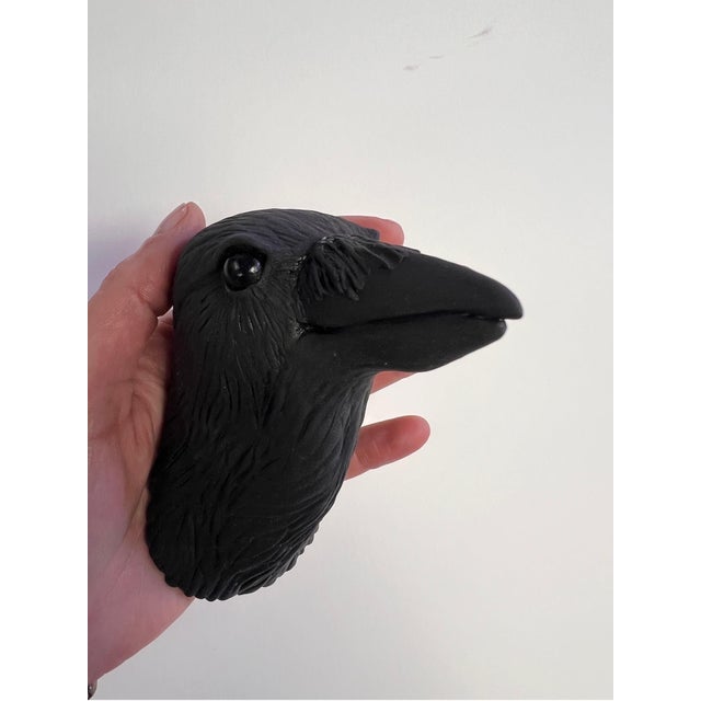 Karla Walter Ceramic Wall Sculpture of Crow #15 2023 For Sale - Image 9 of 12