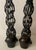 1940s Japanese Bronze Candle Stands/Holders a Pair For Sale - Image 4 of 7