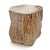 Contemporary Petrified Wood Stump Vintage Side Table For Sale - Image 3 of 7