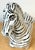 Pair Italian Mid-Century Modern Glazed Pottery Zebra Style of Raymor For Sale - Image 9 of 12