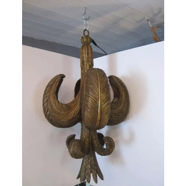 Mid-Century Modern 1940s Maison Jansen Light Fixture For Sale - Image 3 of 8