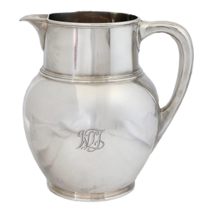 Early 20th Century Large Tiffany Sterling Silver Water Pitcher