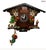 Folk Art Vintage Wall Cuckoo Style Clock Made in Germany Antique 6 X 7”, For Sale - Image 3 of 5