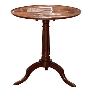 Louis XVI Mahogany Tripod Tilt-Top Side Table For Sale