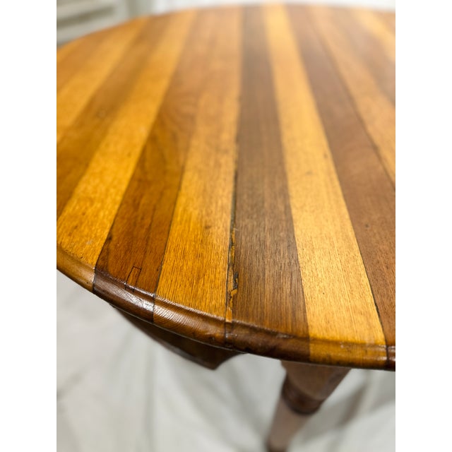Antique Handcrafted Wood Game Table For Sale - Image 10 of 12