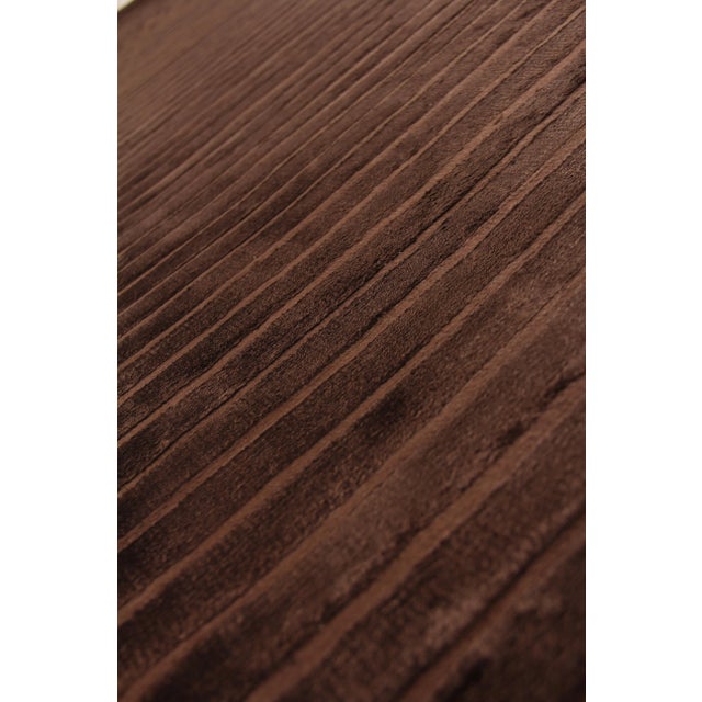 Gail hand loomViscoseChocolate Rug - 14'x18' For Sale In Los Angeles - Image 6 of 8