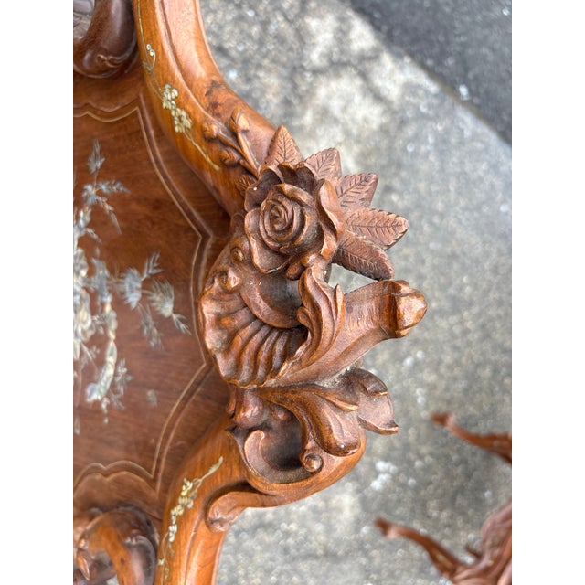 1970s Pair of Inlay Arm Chairs For Sale - Image 15 of 18