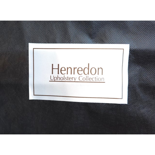 Metal Large Scale Leather and Iron Ottoman by Henredon For Sale - Image 7 of 7