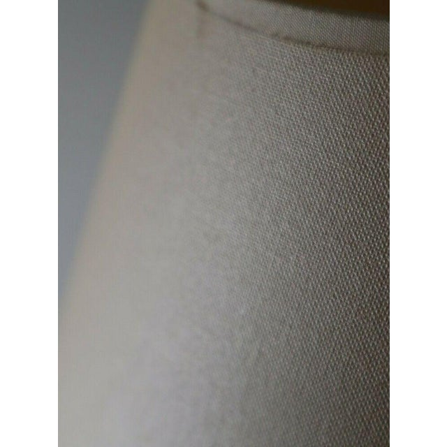 Metal Vintage Table Lamp in Brass & Fabric For Sale - Image 7 of 9