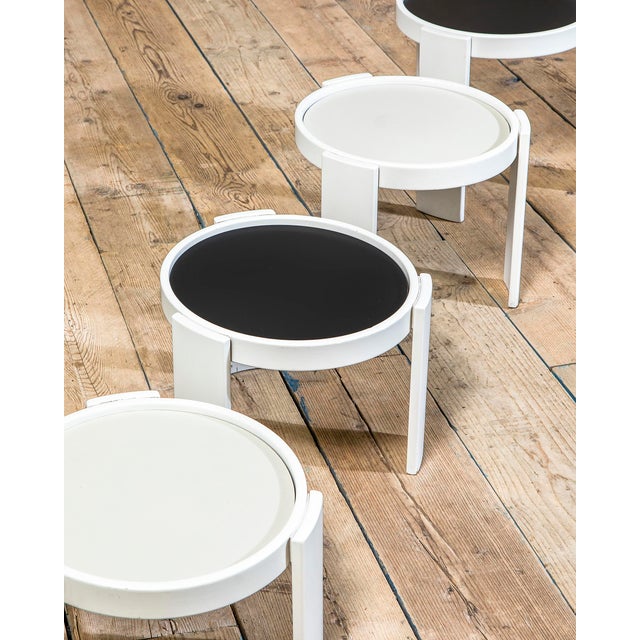 Cassina Model 780 Coffee Tables by Gianfranco Frattini for Cassina, 1960s, Set of 4 For Sale - Image 4 of 7