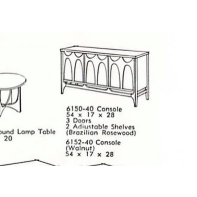 1960s Broyhill Brasilia Rosewood Credenza MCM For Sale - Image 10 of 10