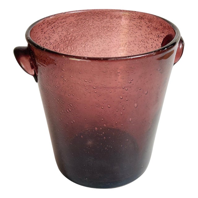 Glass Ice Bucket, France, 1960s For Sale