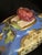 19th Century French Porcelain Double Inkstand in Rococo Revival Style, Blue & Gilt For Sale - Image 12 of 13