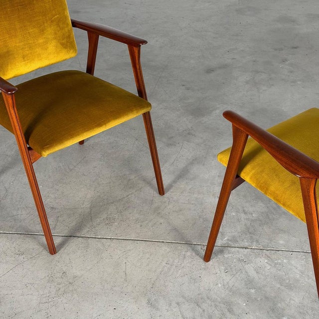 Velvet Armchairs by Franco Albini for Poggi, 1960s, Set of 2 For Sale - Image 6 of 18