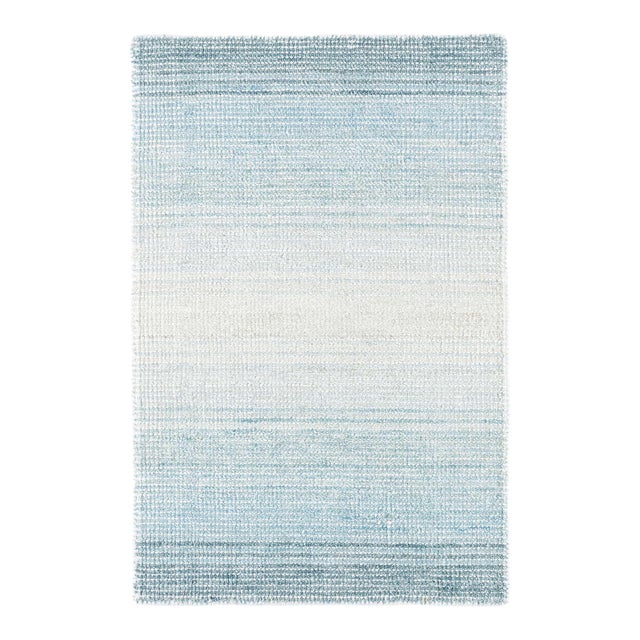 Dash & Albert by Annie Selke Pandora Sky Loom Knotted Rug, 7' 6" x 9' 6" For Sale