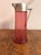 Large Antique Edwardian Cranberry Glass Water Jug, 1900s For Sale - Image 4 of 7