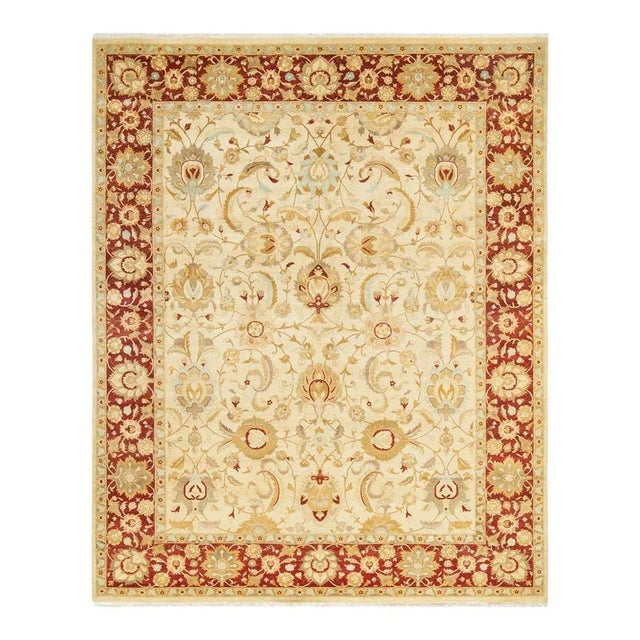 Mogul Collection Hand-Knotted Area Rug - Ivory 8' 4" x 10' 3" For Sale - Image 9 of 9