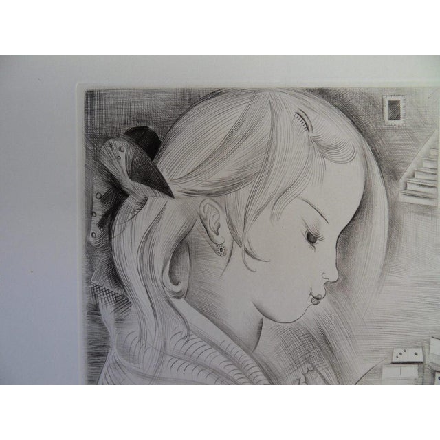 Modern Mily Possoz, The Domino Player, Engraving For Sale - Image 3 of 8