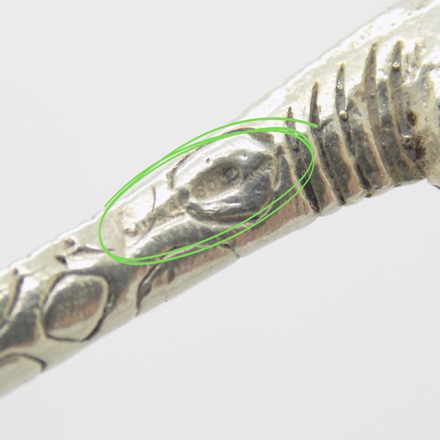 Vintage Italian Handmade Genuine Silver Giraffe Figurine, 1980s For Sale - Image 9 of 13