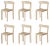 Galta Chairs in Oak by Kann Design, Set of 6 For Sale