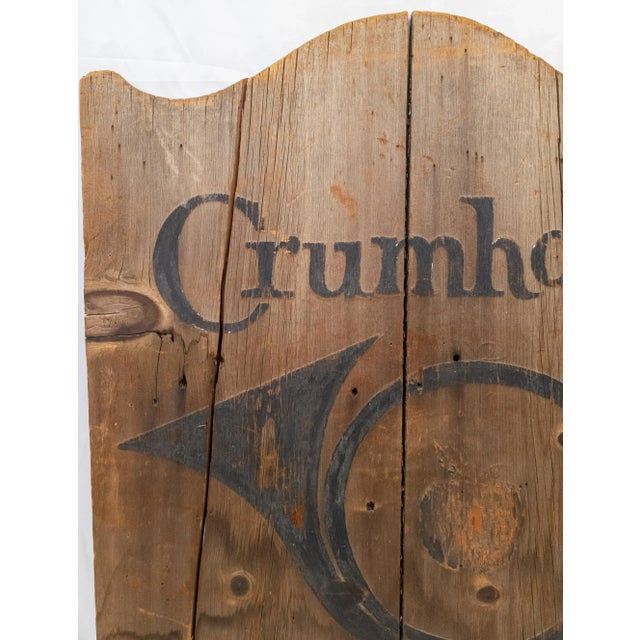 We are selling this great rustic primitive sign. This wood sign is probably late 19th century or early 20th and has lot's...