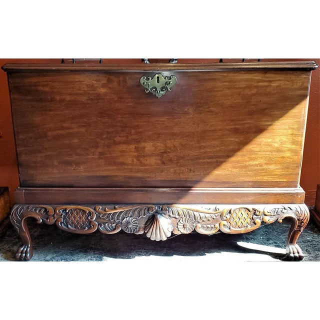 18th Century Irish George II Mahogany Silver Chest For Sale - Image 4 of 12