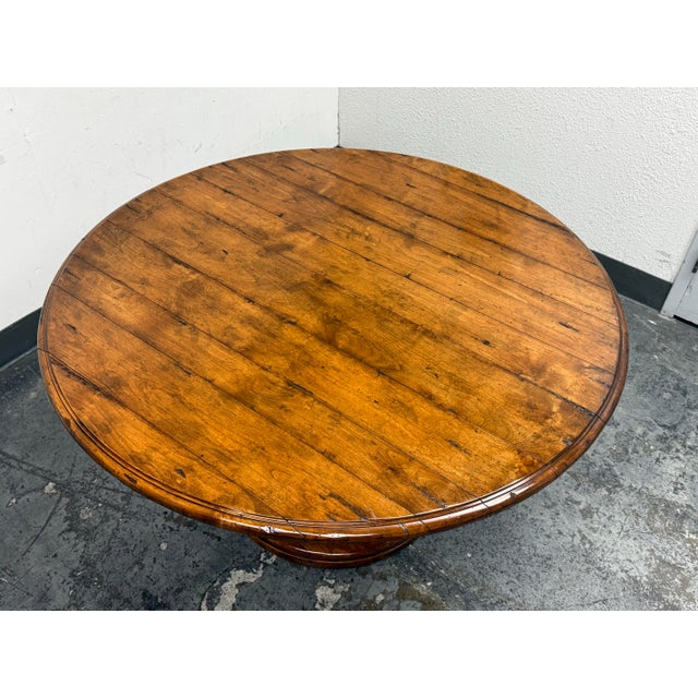 Transitional Guy Chaddock Hanover Extension Pedestal Table For Sale - Image 3 of 12