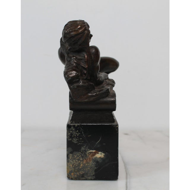 Vintage Female Figure Bookend Sculpture For Sale In Milwaukee - Image 6 of 12