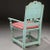 Wood Danish Lars (Hugger) Pedersen Folk Art Painted Birch Armchair For Sale - Image 7 of 10