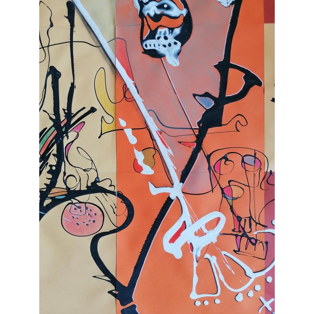 Plastic Stefano Mazzolini, AC16B, 2017, Acrylic on Paper For Sale - Image 7 of 13