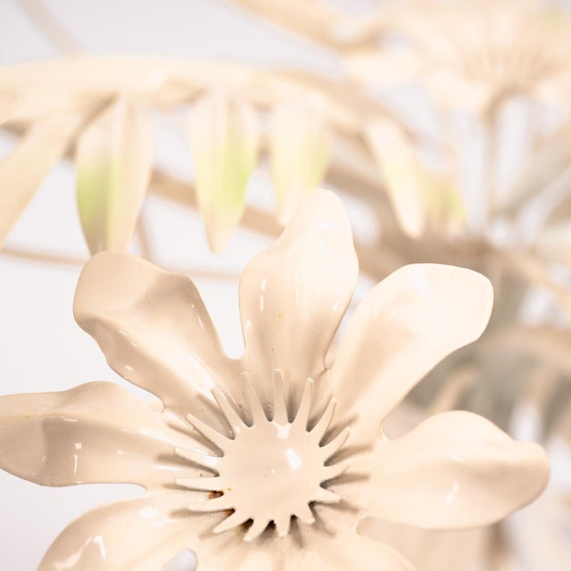 Vintage Holywood Regency Metal Glass Flower Table from Hans Kogl, 1970s For Sale - Image 12 of 14