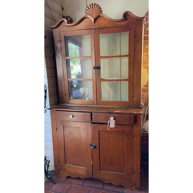 Late 19th Century Antique Farmhouse Display Cupboard For Sale - Image 13 of 13