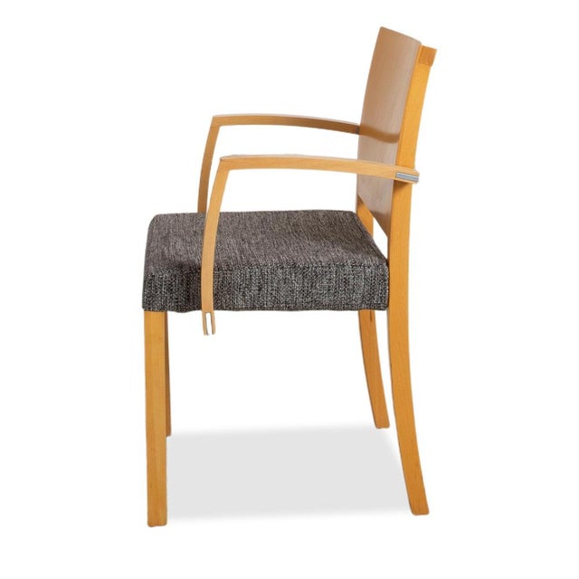 Fabric and Wood Chairs from Thonet, Set of 6 For Sale - Image 18 of 18